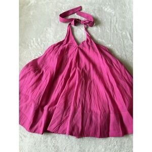 H&M‎ Women's Size 4 Halter Mini Lined Dress Pink